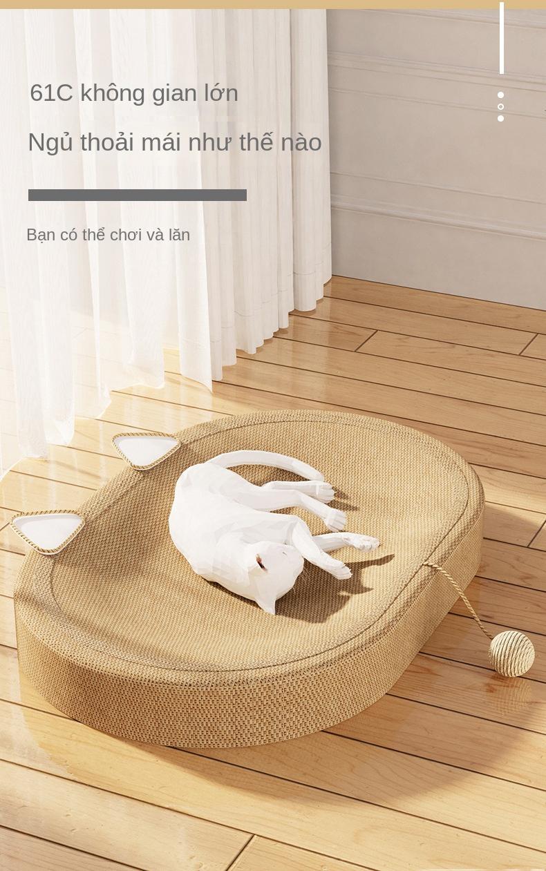 Product Introduction of Bảng Mài Móng Vuông Sisal, Thiết Kế Hình Bầu Dục Bền, Kết Hợp Với Chịu Lực, Không Bụi Khi Mèo Cào Chuồng Chó Cao giường  tầng  mèo nệm  cho  mèo  ngủ ổ  cho  chó  ngủ puppy  house ổ  mèo  ngủ lều  cho  mèo giường  tầng  mèo nhà  mèo  kính cat  box  house 5