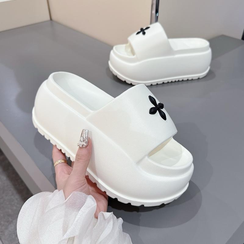 (Hàng L1) Dép bánh mì độn đế cao 8cm chất đúc EVA, dép xuồng hoa tiêu hàng QCCC hot trend