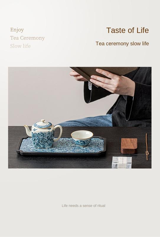 Product Introduction of Khay Trà Tre, Khay Trà Thấm Hút Trung Quốc, Khay Trà Hình Chữ Nhật Bằng Gốm, Phong Cách Cổ Điển Thích Hợp Để Pha Trà Kung Fu, Khay Pha Trà Đơn Giản, Khay Trà Gia Dụng 13