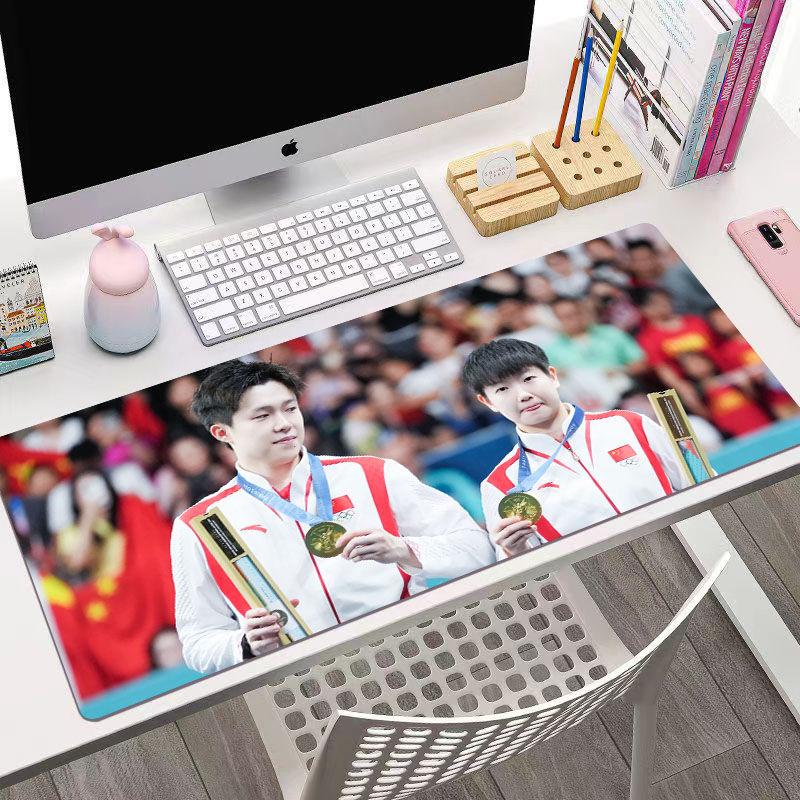 Product Introduction of Tấm lót chuột, Kết hợp lược chải đầu Sha, Thiết kế Sun Yingsha Wang Chuqin, Tấm lót bàn văn phòng ngoại vi, Tấm lót bàn, Thích hợp cho trò chơi, Không trơn trượt, Tấm lót bàn phím 10