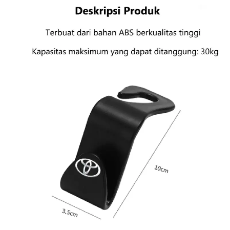 2PCS/Mini Portabel Gantungan Jok Mobil/Gantungan Mobil/Hanger Kursi Mobil  Dengan logo Car 5
