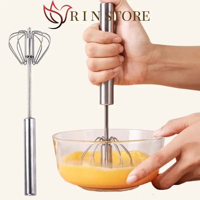Cây Đánh Trứng Que Đánh Trứng Chất Liệu Inox 304 Không Gỉ Cán Dài 26cm An Toàn Dễ Chùi Rửa Tiện Lợi RIN 0