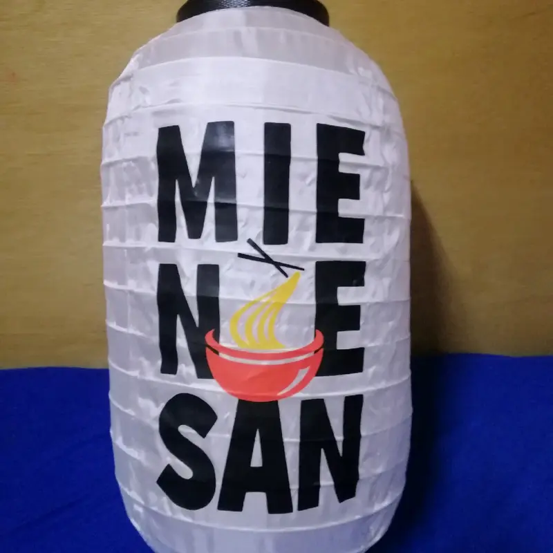 2 pcs lampion custom (logo/tambah tulisan) 25cm x 45cm / kain / outdoor 3