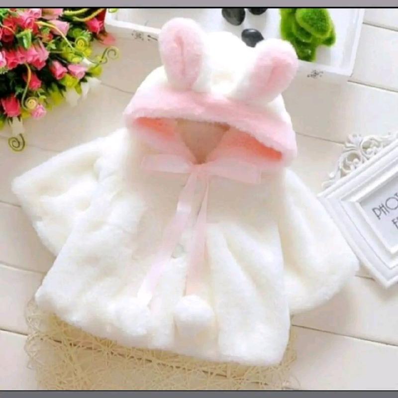 Áo khoác lông loại 1. có mũ trùm đầu ấm áp cho bé 2