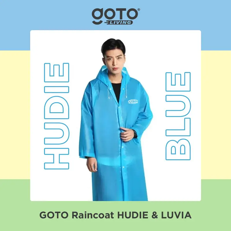Goto [COD] Hudie Luvia Raincoat Jas Hujan Ponco Kelelawar Jumbo Pria Wanita 7