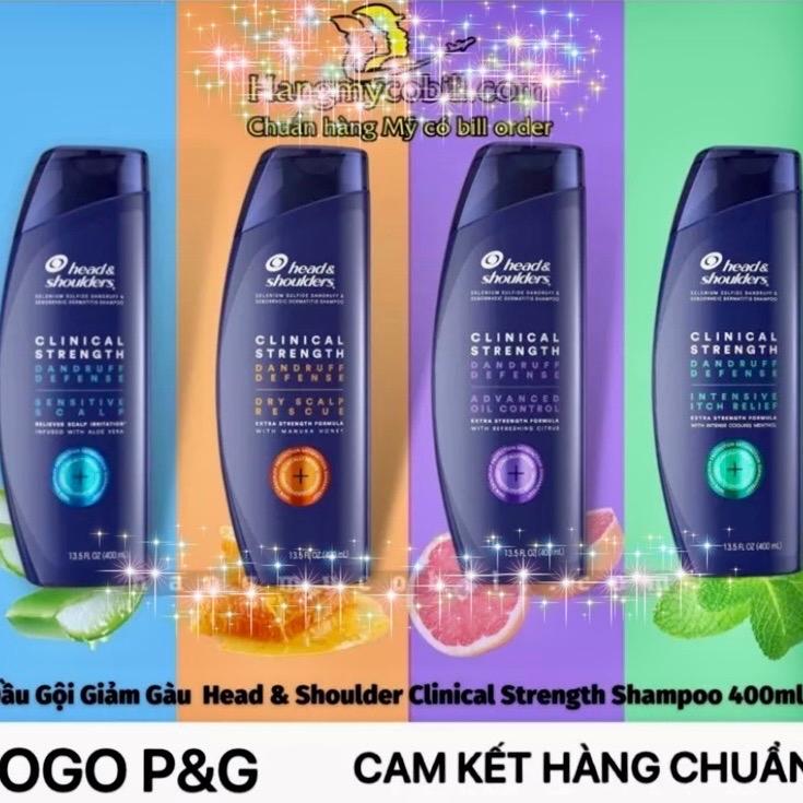 DẦU GỘI MỸ HEAD & SHOULDERS CLINICAL STRENGTH DANDRUFF DEFENSE 400ML
