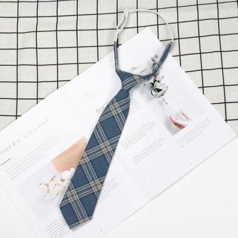 Product Introduction of Blue Tie DK Shirt Men's Casual Formal Lazy No-Knot Easy Pull College Style Bow Tie Women's Decoration 14