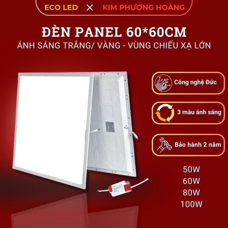   CHÍNH HÃNG  Đèn Panel âm trần 60x60cm | Đèn Led Panel | Công suất 50W 60W 80W 100W | Bảo Hành 3 Năm 