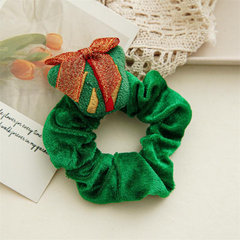 Product Introduction of 1-3 pcs Cartoon Christmas Elastic Hair Ties Cute Santa Claus Christmas Tree High Ponytail Hair Rope Sweet Hair Accessories Gifts 13