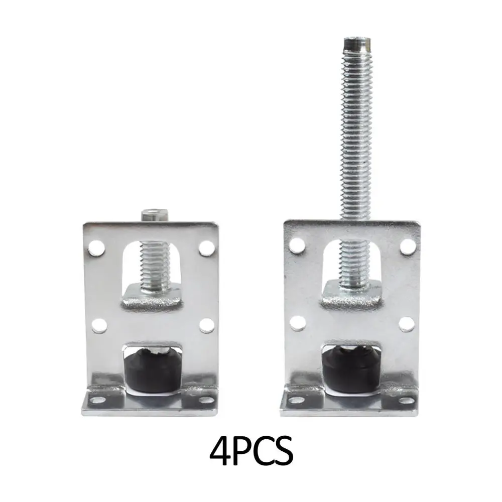 4Pcs Adjustable Furniture Leveling Feet with Lock Nuts M10 Thread for Pool Table Bench Machine Easily Install Versatile Durable