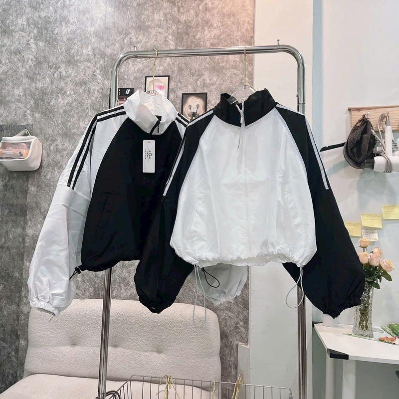Áo Khoác Dù 2 Lớp Form Rộng Dáng Croptop Phối Màu Unsiex Nữ Form Rộng Mẫu Mới Cực Hot 6
