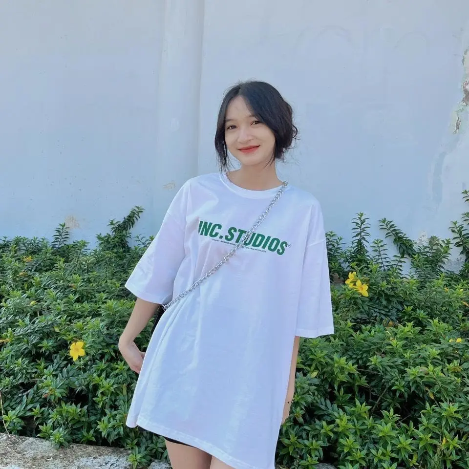 Áo thun tay lỡ form rộng DEUNCOOL Basic Tee Drop 1.0 - Màu Trắng - In UNC.STUDIOS