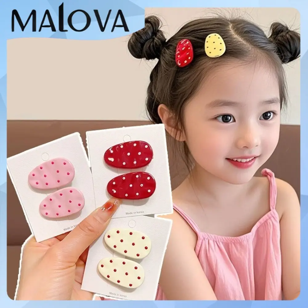 【COD】Jepit rambut polkadot lucu untuk anak-anak Jepit rambut Korea, aksesori rambut wanita baru Colorful Cartoon Hairpins for Fun