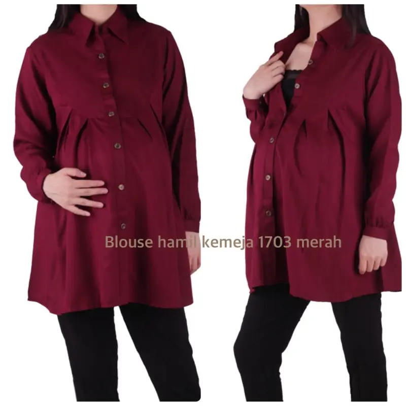 Blouse Hamil Atasan & Menyusui Kerja 1703 1