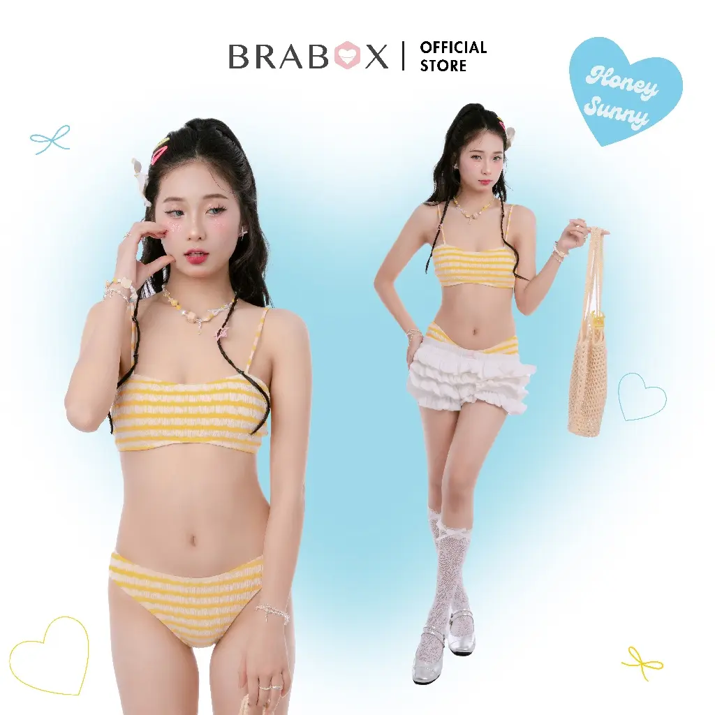 Bikini sọc vàng Honey Sunny BRABOX BIKI48