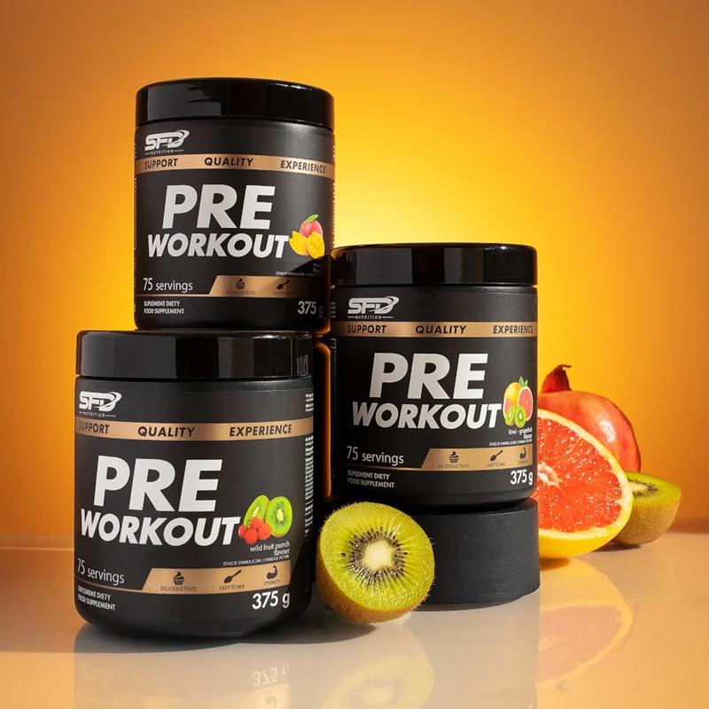 Pre Workout SFD Nutrition ( 75 Lần Dùng - 375gr ) Thực Phẩm Bổ Sung Hỗ Trợ Luyện Tập