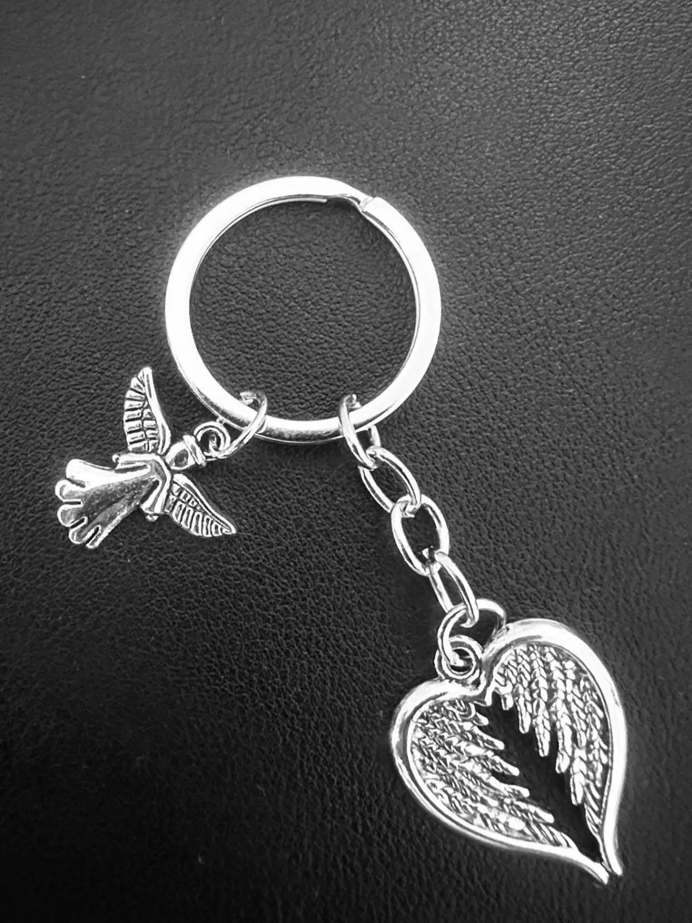 Angel Wing Design Keychain, Fashionable Metal Keychain for Women & Men, Trendy All-match & Exquisite Keychain for Birthday Gift