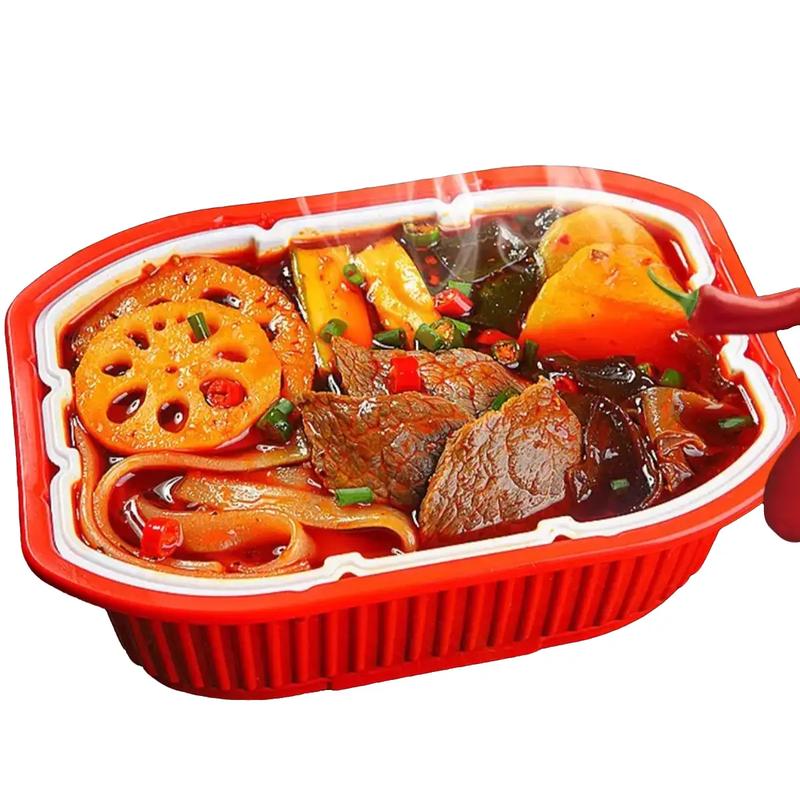 Combo 2 hộp lẩu cay tự sôi Trùng Khánh ( 1 hộp bò và 1 hộp rau củ ) Food Food mì ko cay cơm tự sôi omachi hộp cơm tự chín cháo th true haidilao hotpot miến ăn miến xào mì3 miền 10 gói