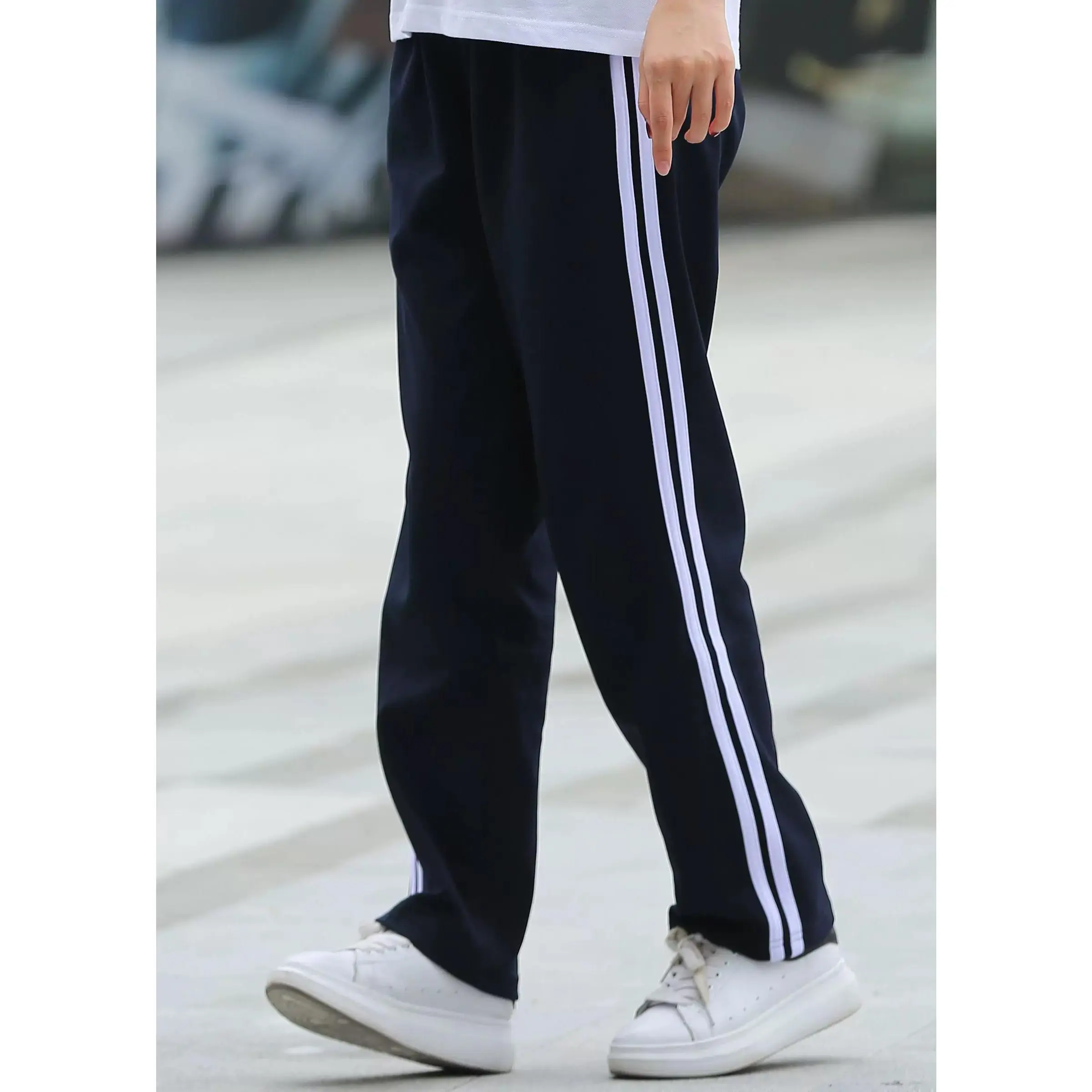 Quần thể dục thun cotton cao cấp đồng phục học sinh nam TDP023 Sport Tập Gym