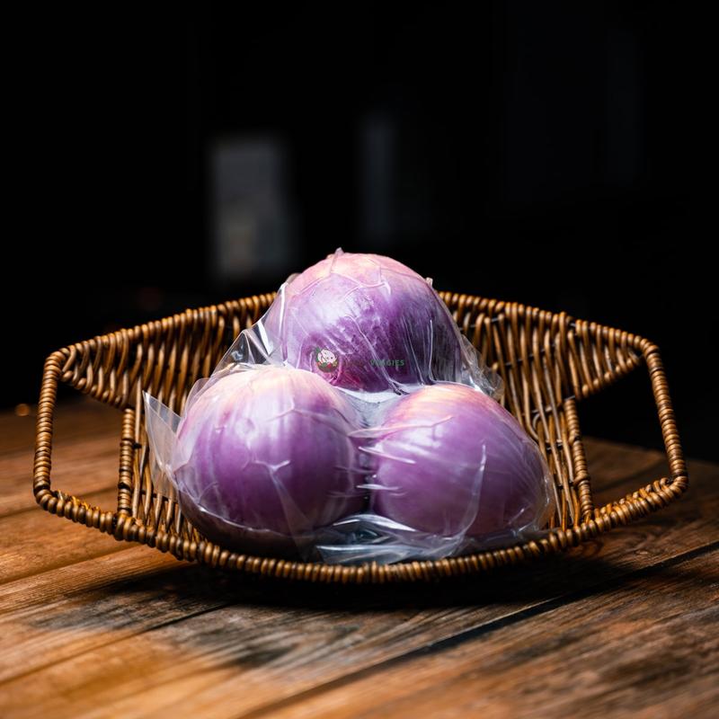 Peeled Red Onion 1KG (PKT) 0