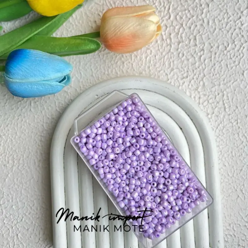 Manik Mote Payet Pasir Glossy Series 8/o-3mm (10 gram ) bahan kerajinan tangan dan kalung dll -dunia emoji 7