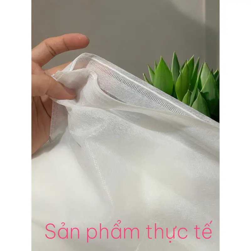 Túi đựng giày đa năng, túi đựng giày du lịch, vài không dệt màu trắng 1