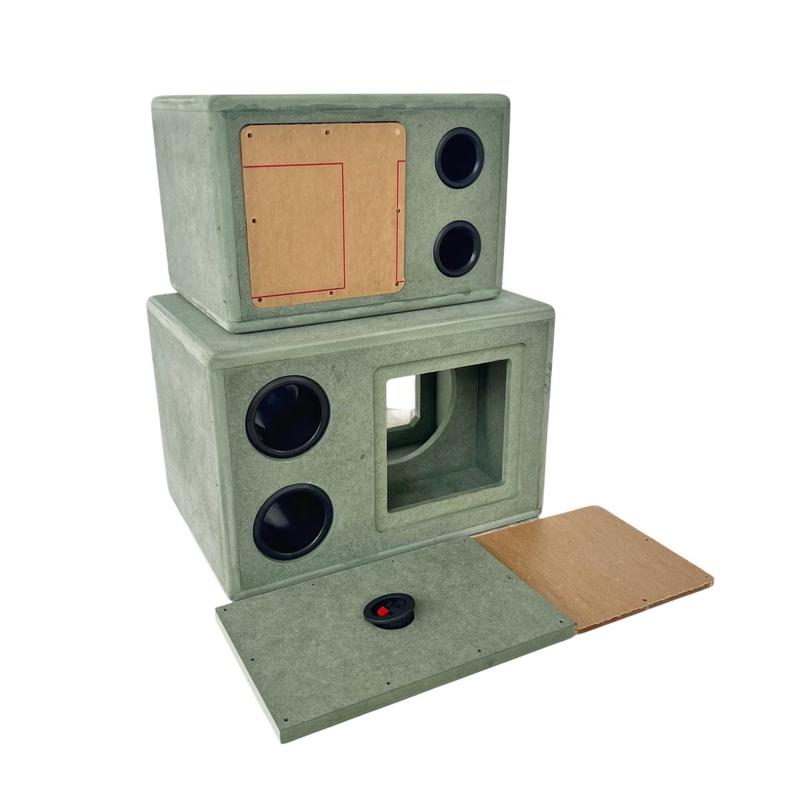 ￼Box loa Sub hầm đơn 5.25, 6.5 inch tăng âm bass sub cho xe ô tô, loa tivi, vi tính LT Speaker 3