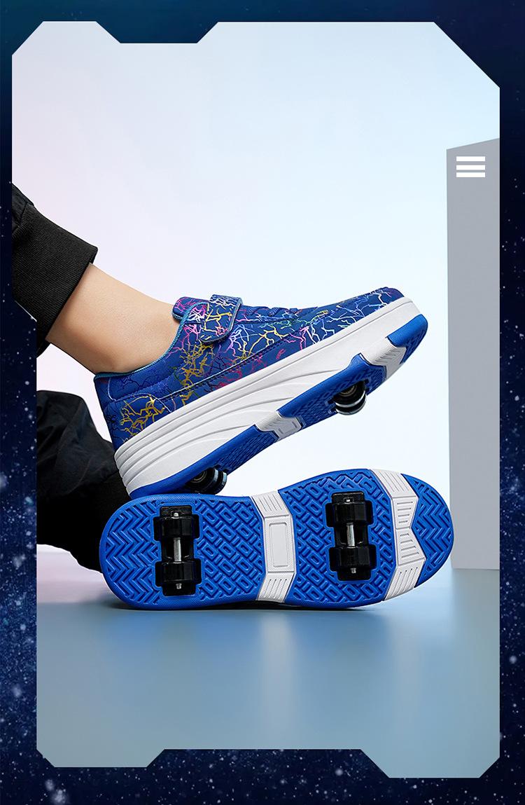 Product Introduction of In Stock Children Heelys Detachable Skate Shoes Boys and Girls Roller Skates Children Heelys New Boys Walking Shoes Four-Wheel Girls Rollerskate Double Row Skates in Stock 28