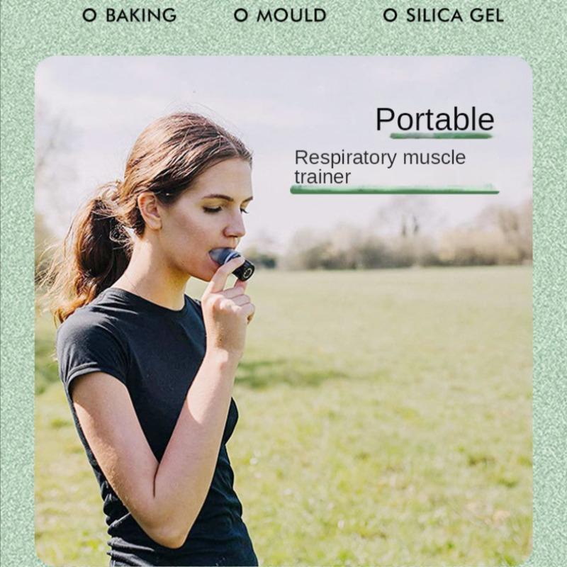 Lung Breathing Exercise Device, Portable Adjustable Lung Expander Exercise, Great for Cycling Running Workout 2