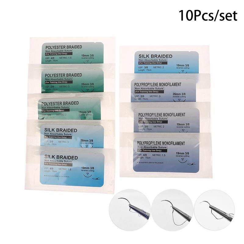 10Pcs Polyester Polypropylene Monofilament Thread Suture Training ...