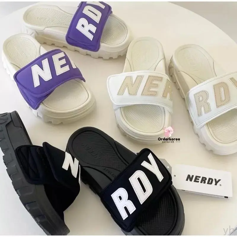Dép HÀN QUỐC Nerdy quai dán xé nữ nam unisex kiểu dáng thời trang quai ngang,Dép Nerdy kiểu mới đủ size Slipper Đế Bằng DéP Jean