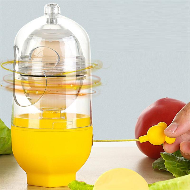 Hand Pull Type Gouden Ei Maker, Keuken Hand Operated Egg Scrambler Shaker Ei Mixer met Trektouw voor Witte Dooier Ei Scrambler Siliconen Shaker Garde Koken Tool Hand Pull Type Gouden Ei Maker, Keuken Hand Operated Egg Scrambler Shaker Ei Mixer met Trektouw voor Witte Dooier Ei Scrambler Siliconen Shaker Garde Koken Tool