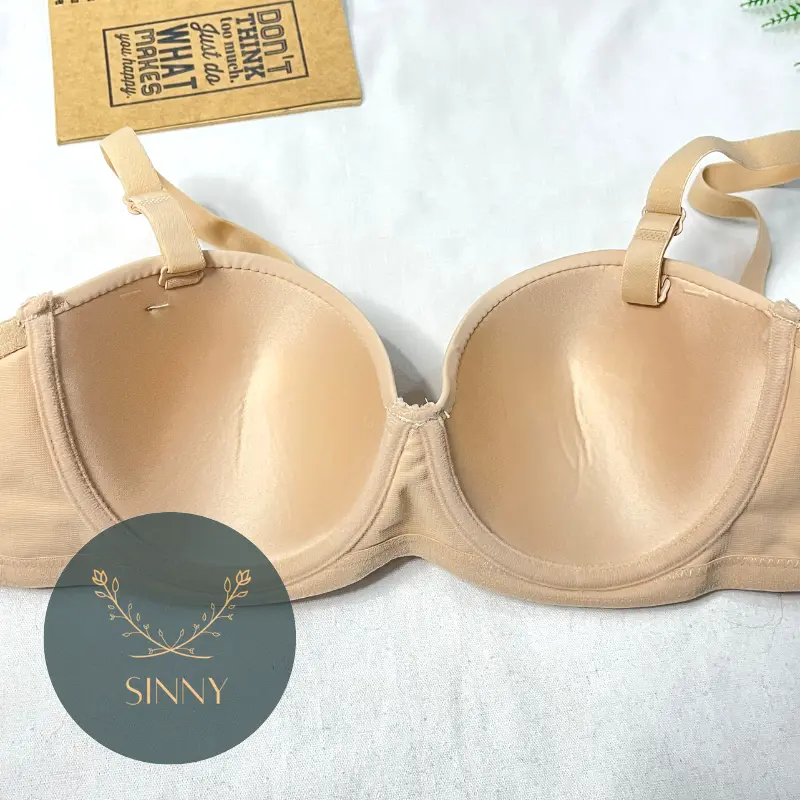 Áo lót nữ trơn ngang cup C, áo lót không mút có gọng, nội y big size mã 2497 6