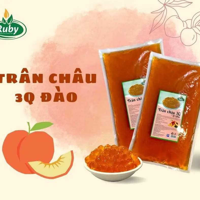 Chân Châu 3Q ĐỦ MÀU ĐỦ VỊ LOẠI MỚI GÓI 2KG -BẾP TRÀ SỮA SÓC KUN Topping 1