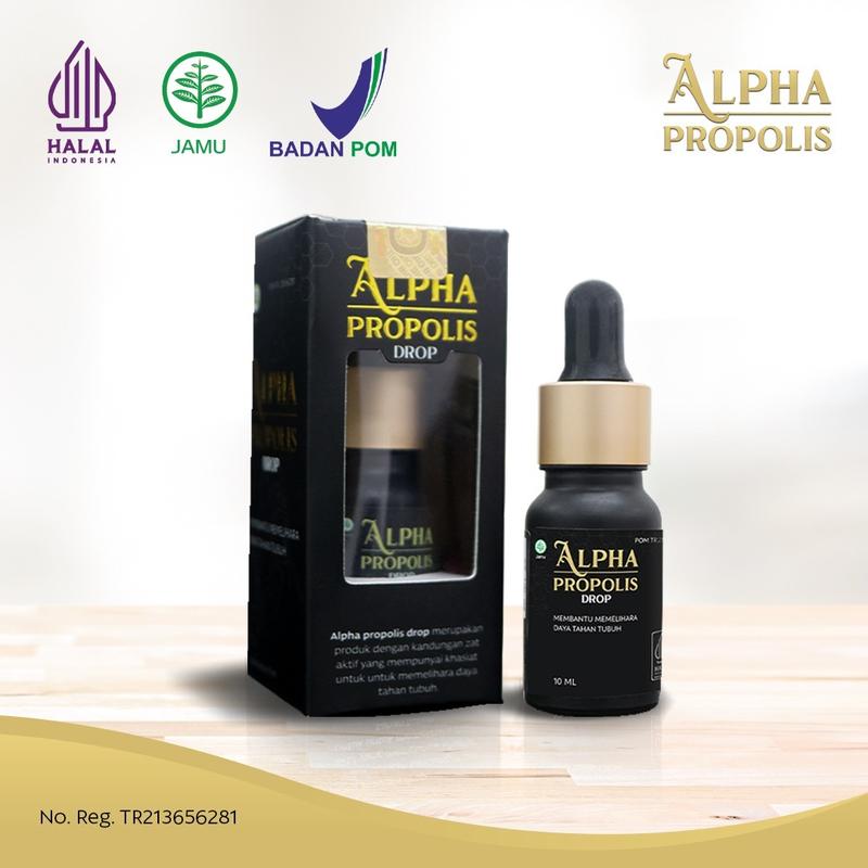 Alpha Propolis isi 10ml Original Propolis Herbal Multivitamin Flavonoid tertinggi 1