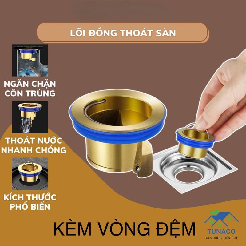 Nắp Cống Ngăn Mùi Hôi, Côn Trùng ( KÈM LONG ĐEN )