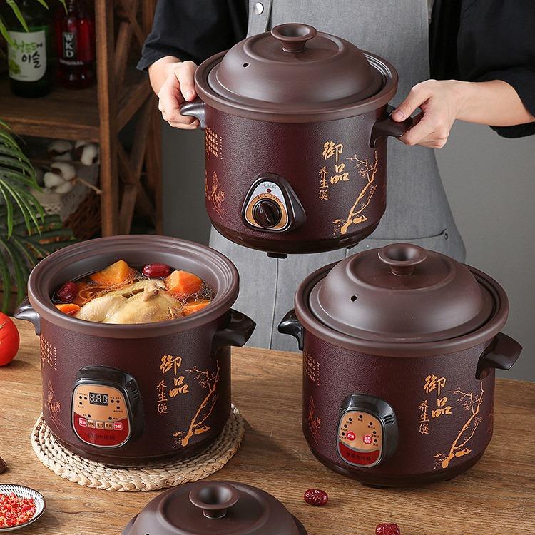 Nồi gốm điện nấu chậm, Nồi Hầm, Nồi kho cá, Dung tích 1.5 - 6lit