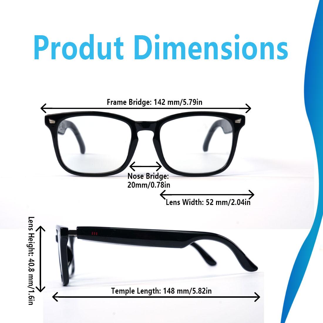 Smart glasses, app translation, color-changing lenses, high-definition voice calls, Hi-Fi music quality, open-ear audio glasses. - Image 11