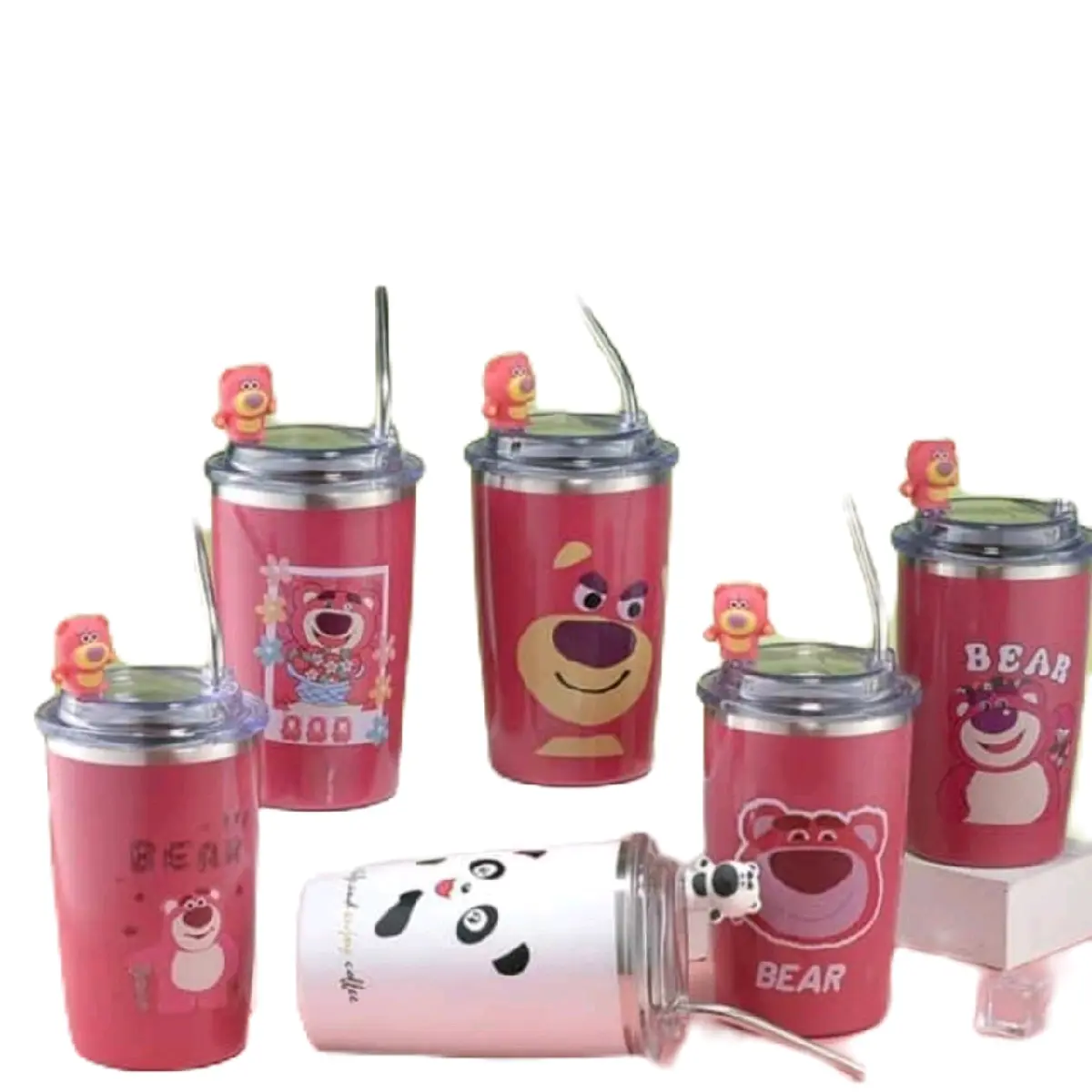 TUMBLER MUG STAINLESS STEEL 304 LOTSO BERUANG