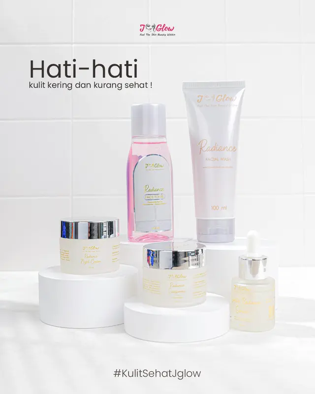 JGLOW SKINCARE PAKET  RADIANCE Facial Kering 1