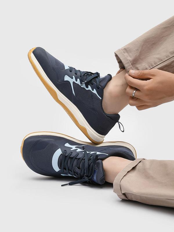 HOBIBEAR Men's shoes, sports shoes, low cut men's single shoes, outdoor wide toe walking shoes, trendy running shoes 5