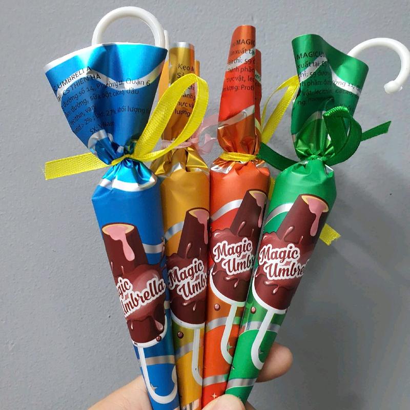 Kẹo Chocolate Hình Cây Dù Thiên Hà Sô Cô La Ô Dù Ăn Vặt Snack Thức Ăn Socola Food 0