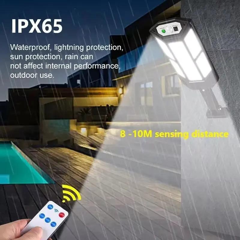 Solar LED Light Outdoor Solar Light Motion Sensor 4 Mode Waterproof IP65 Solar Garden Light Street Light Garden Light 9900LM 1