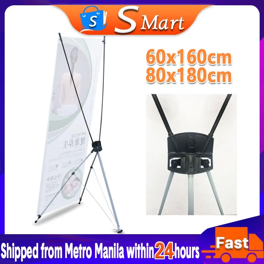 【In Stock】X Popup Banner Stand For Poster Advertising Display Stand Show Booth Sign Holder Table Ads