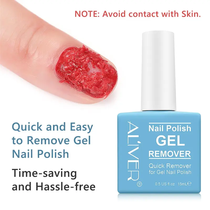 Nail Polish Remover, 3 Counts/set Nail Polish Remover Gel, Nail Care Product for UV Plastic Nails, Acrylic Nails, Natural Nails 3
