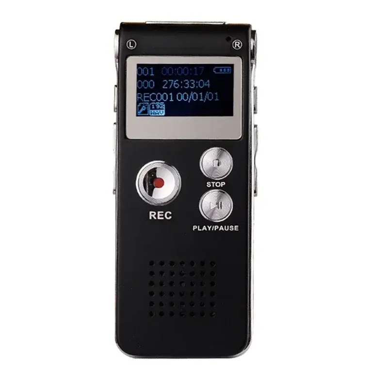 Digital Voice Recorder HD Audio with Playback USB Rechargeable Dictaphone for Lectures Small Tape Recorder Device Recording