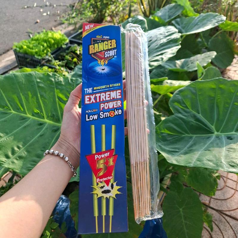[5 hộp, 150 cây] Nhang muỗi cây Thái Lan  ít khói - Khả năng đuổi muỗi, chống muỗi 5X