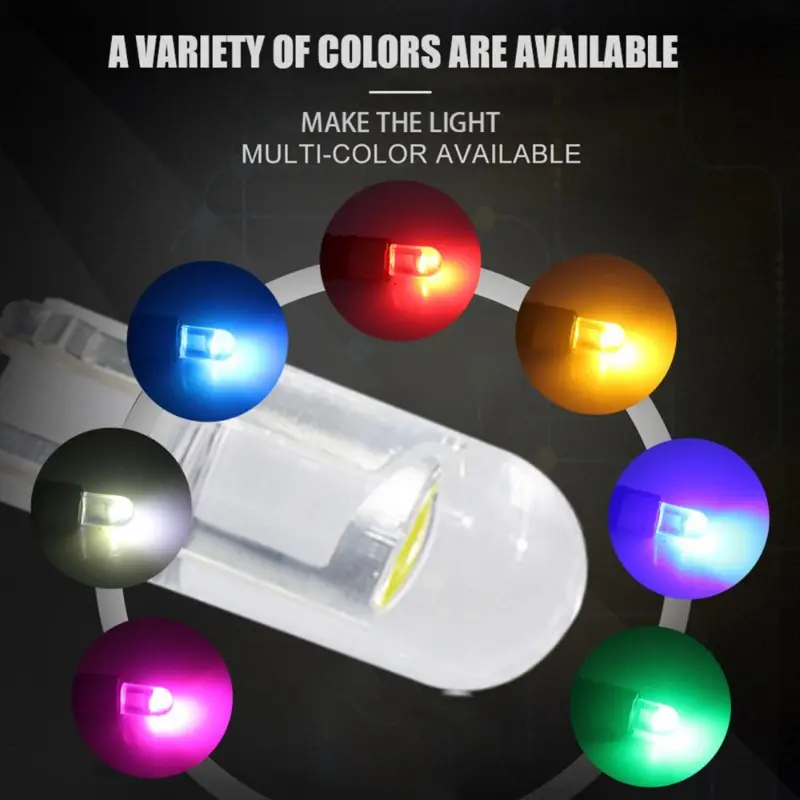 Đèn Dừng Nêm Ô Tô LED COB, 1 Chiếc, T10 W5W 168 501 2825, Bóng Đèn Cửa Bên, Đèn Dụng Cụ, Cho Ô Tô 2