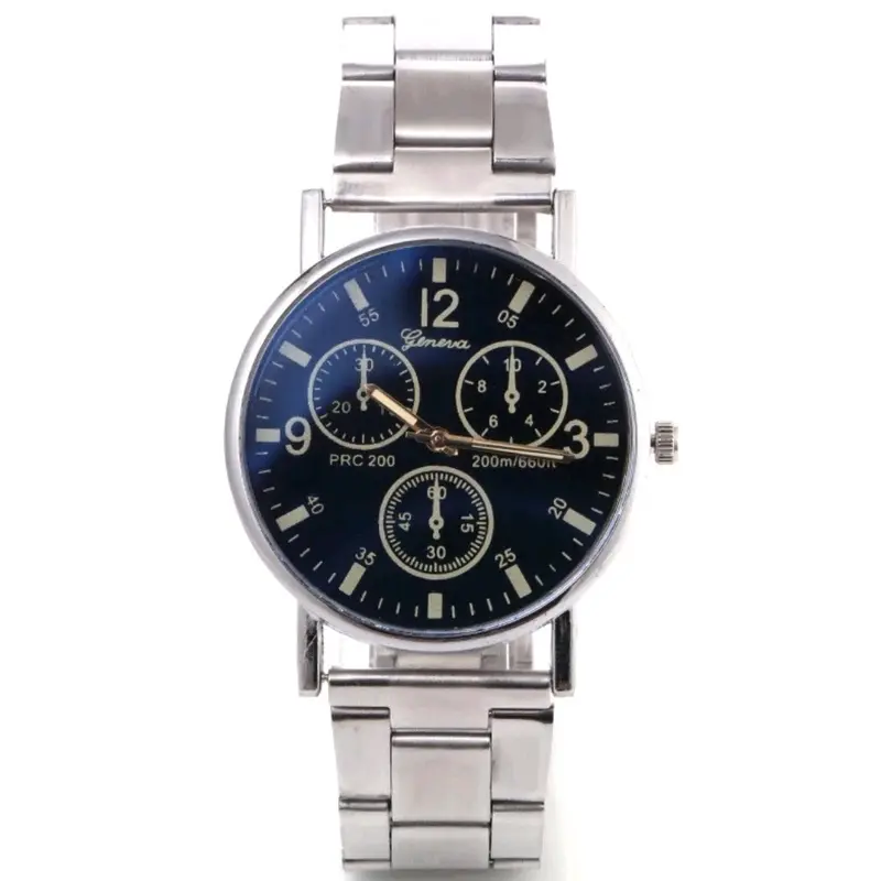 Jam GENEVA Stainless Steel Tiga Titik Analog 5