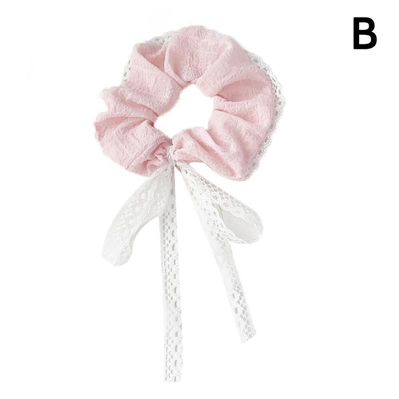 Product Introduction of Scrunchie Ruy Băng Nổi, Thiết Kế Nơ Ren, Dây Buộc Tóc, Nút Thắt Nơ Ruột Hàn Quốc, C0X9 34